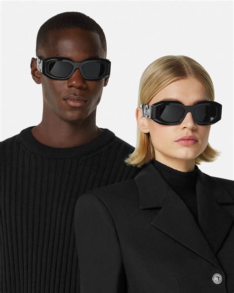 versace black mirror medusa sunglasses|Versace sunglasses unisex.